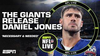 DANIEL JONES RELEASED BY GIANTS  'Necessary and needed' - Dan Orlovsky | NFL Live