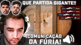 FALLEN DANDO MUITO A VIDA na partida com KSCERATO E YUURIH!