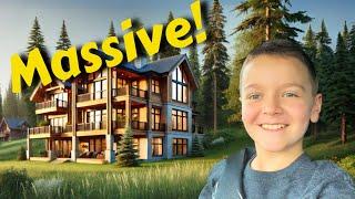 We camped in a HUGE cabin!