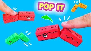 Origami Fidget Toy - POP IT. MOVING Origami BUTTON TOYS