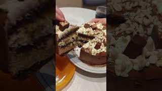 Торт " Сникерс"! Самый вкусный торт в моей жизни!