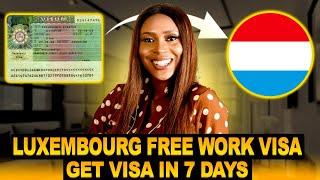 luxembourg country work visa 2024 | Without proof of funds