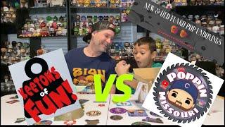 Mystery box battle KeeTons Of Fun VS Poppin Missouri with New and Old Funko Pop Unboxing mystery box