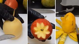 Cutting & Peeling Fresh Fruits #asmr #cravings #satisfying