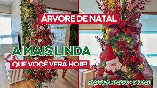 NATAL 2023 - DECORAMOS A NOSSA ÁRVORE DE NATAL E FICOU MARAVILHOSA! PASSO A PASSO + DICAS  #natal