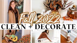 2022 FALL CLEAN + DECORATE WITH ME NEW Autumn Decor Ideas | Simple Cozy Minimalist | DECLUTTER