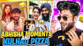 ABHISHA CUTE Moments AND KULHAD PIZZA VIRAL VIDEO || Fukra insaan and Manisha BIGBOSS MEMES REVIEW