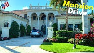4K Driving Florida's Richest Neighborhood - Mansion Tour - Boca Raton, FL