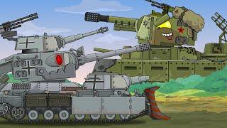 Fanatical monster. Steel fist vs Fedor, the Soviet strongman. Cartoons about tanks