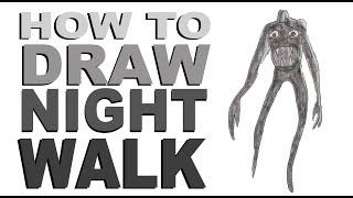 How to draw Night Walk (Trevor Henderson)