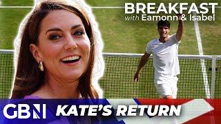 Princess Kate 'taken aback' by Wimbledon crowd as royal makes RETURN to public duties