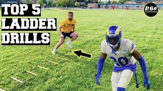 Defensive Back Ladder Drills | DB Footwork