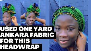 QUICK HEADWRAP TUTORIAL/Ankara/Turban