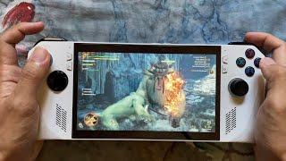 Monster Hunter Wilds Blangonga - Asus Rog Ally (pc handheld) Moonlight Streaming