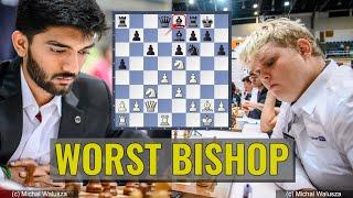 The worst bishop in the world | Stefansson vs Gukesh | Chess Olympiad Budapest 2024