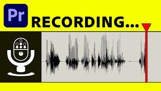 How To Record Voice Overs in Premiere Pro Tutorial