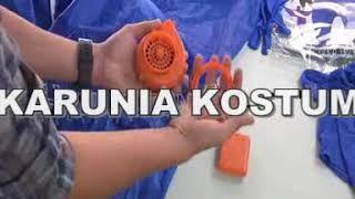 KOSTUM LUCU POLOS BIRU UNIK KARNAVAL FESTIVAL AGUSTUS COSPLAY INFLATABLE ANGINBADUT