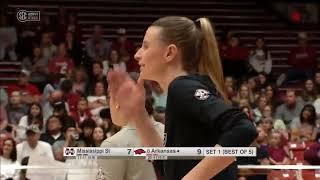 Mississippi State vs #8 Arkansas | NCAA Women Volleyball Full Match 11/05/2023