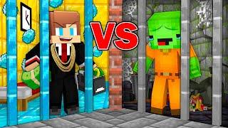 Mikey RICH vs JJ POOR Prison Survival Battle in Minecraft - Maizen