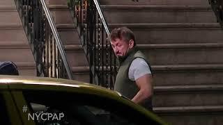 Dakota Johnson & Sean Penn films a night scene for their new movie daddio in New York City