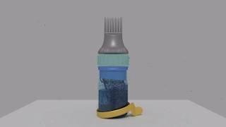 Animation - Patent Twist Bottle Fluid Mixing & Twisting