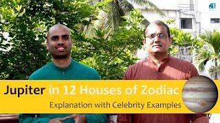 Jupiter in 12 Houses of Zodiac | Explanation with Celebrity Examples | @Jothishi