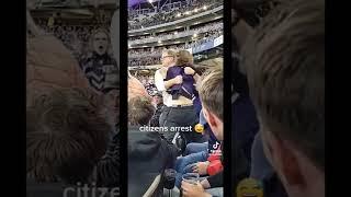 I can’t believe this happened at an AFL game