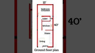 1BHK | 15' X 40' HOUSE PLAN|#600sqft #15x40   @srijanarchitect #srijan #plan #naksha