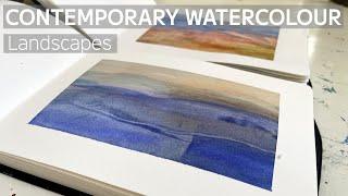 How to Paint Semi Abstract Watercolour Landscapes in a Contemporary Way