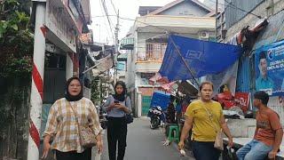 Ngojek Sambil Vlog!! Menikmati Suasana Gang/Jalan Setiakawan Pemukiman Padat Penduduk Jakarta Pusat
