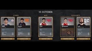 Fantasy Challenge Dota 2 Main Stage Line-Up Day 6 - 13 oct Guide/Tips