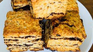 Chocolate Scone Recipe | Biscuiți cu straturi ciocolată | Печенье с шоколадной прослойкой