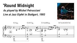 Round Midnight by Michel Petrucciani  | Live in Stuttgart (transcription)