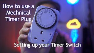 How to use a Mechanical Timer Plug. Easy timer setup