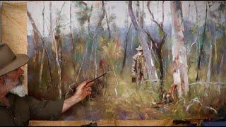 MY SELF PORTRAIT / Figure Oil Painting in an Australian Bush Setting! Studio Oil Painting 2020