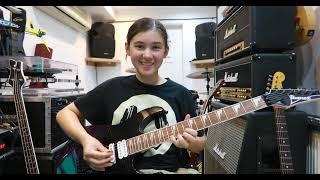 Anastasia - Slash Guitar Cover By 12 Year Old Amelia