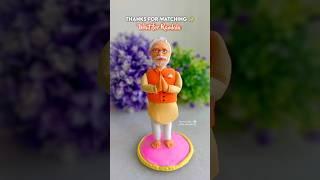 PM Narendra Modi ji Idol making with clay || Modiji and Ramlala clay art #shorts