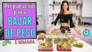 PREPARACION DE COMIDA DE 1 SEMANA PARA BAJAR DE PESO (VEGANO) #2