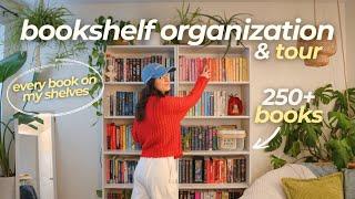 Organizing my bookshelves + every book on my physical TBR (250+ books)