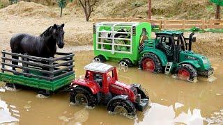 Rescue Transport Tractors and Build Bridge Construction Vehicles Toys | BIBO STUDIO