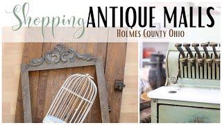 Antique Mall Shopping ~ Shop with me ~ Antique Haul ~ Holmes County Antique Malls