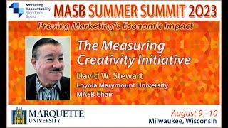 The Measuring Creativity Initiative: MASB Summer Summit 2023