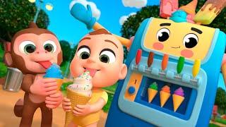 Big Ice Cream Machine Song! Healthy Habits at Park! | Lalafun Nursery Rhymes & Kids Songs