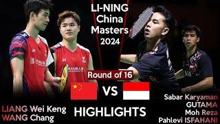 LIANG Wei Keng /WANG Chang vs Sabar /Reza | China Masters 2024 Badminton