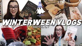 reading 3 horror books i've been highly anticipating and a wind storm ️ [WINTERWEEN Days 5,6 + 7]