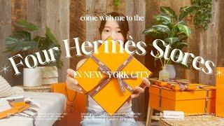 come with me to the 4 hermes stores in nyc! (storytime + unboxing!)