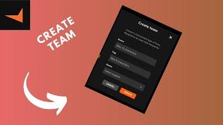 how to create a team in faceit