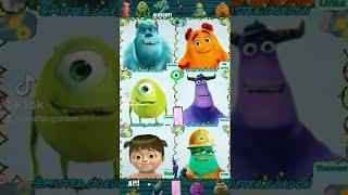 Monsters Inc Vs Monsters At Work Creepy/Bad Romance Challenge TikTok/Terror Humor. #Shorts YouTube