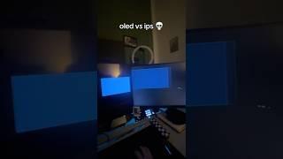 What a difference  || Credit: @jesusitoshiny | #gamingpcrigs #pcmemes #oled #monitor #ips