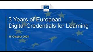 3 Years of European Digital Credentials for Learning